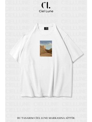 NEVERMIND Nevermind Unisex Saudi Desing Ciel Studio- Oversize T-Shirt