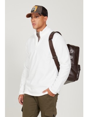 Altınyıldız Classics Anti-Pilling Tüylenme Yapmayan Standart Fit Dik Yaka Polar Sweatshirt