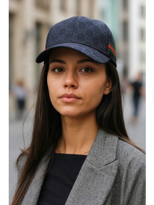 Verahed Unisex Ayarlanabilir Desen ve Motifli Siyah G Şapka Spor Şapka