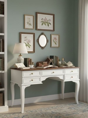 Gazzini Furniture Winchester Rustik Still Çekmeceli Ahşap Çalışma Masası 75X160