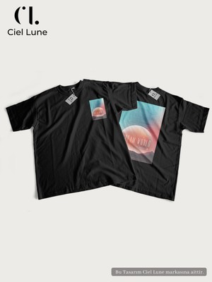 Nevermind Unisex Kadın Erkek Dream World Baskılı Özel Tasarım Oversize T-Shirt