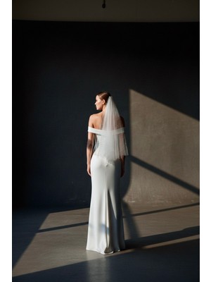 S&G Gelinlik Inci Işlemeli Duvak