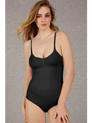 Moda Şahsenem Toparlayıcı Vücut Inceltici Dikişsiz Altı Kancalı Badi Korse