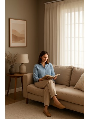 Quba Deco Soft Dokulu Şık Pileli Tül Perde Salon Oturma Odası Yatak Odası Çocuk Odası