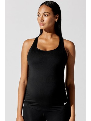 Nike Dri Fit (M) Women's Maternity Tank Top Kadın Hamile Spor Atlet Siyah