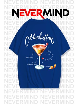 Nevermind Unisex Manhattan Kokteyl Oversize Tişört
