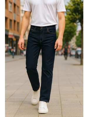 Cedy Denım Erkek Yüksel Bel Bol Kesim Boru Paça Kot Pantolon Reguler Fit Jean C336