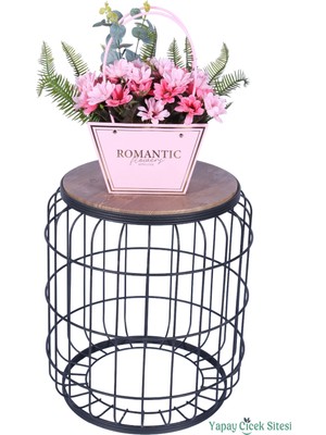 Yapay Çiçek Sitesi Yapay Çiçekli Romantic Çanta Aranjmanı Model 18