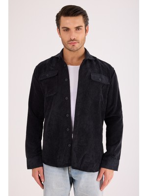 Erkek Regular Fit Fitilli Kalın Kadife Oduncu Gömlek