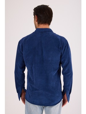 Erkek Regular Fit Fitilli Kalın Kadife Oduncu Gömlek