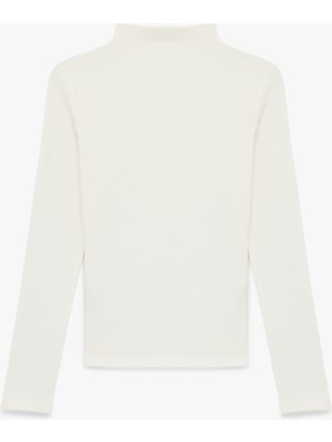 Koton Pamuklu Slim Fit Uzun Kollu Dik Yaka Body