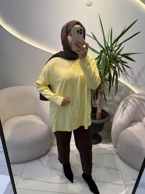 My City Düz Yumuşak Kazak