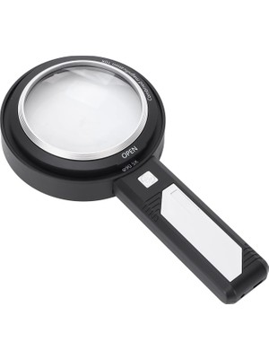 Tarez MG‑2290 Profesyonel Işıklı El Tipi Büyüteç 15X (10X + 5x) – 6 Beyaz LED + 2 Uv, Çift Mercek