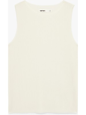 Koton Regular Fit Kolsuz Bisiklet Yaka Bluz