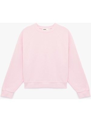 Koton Uzun Kollu Bisiklet Yaka Üç Iplik Sweatshirt