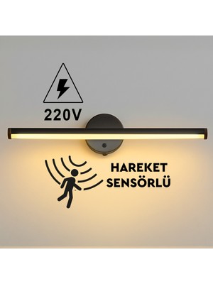 Nobbystar Sök-Tak Günışığı Yapışkanlı Sensörlü Elektrikli LED Aplik 38CM - 220V