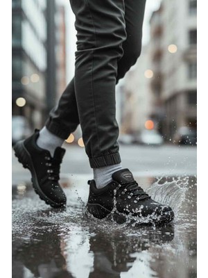 Scooter M4105 Siyah Nubuk Su Geçirmez Kaymaz Taban Erkek Outdoor Ayakkabı