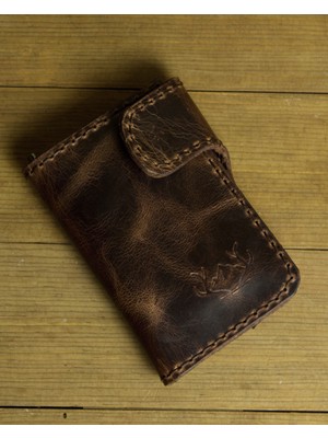 Craft And Luna El Yapımı  Deri Cüzdan River