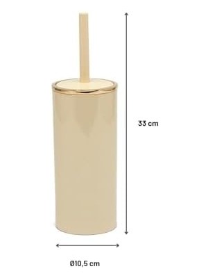 Tuvalet Fırçası Bej Altın Renk