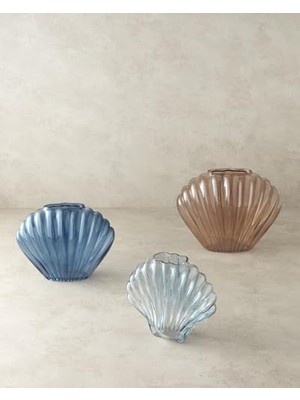 Shell Cam Vazo Kahverengi