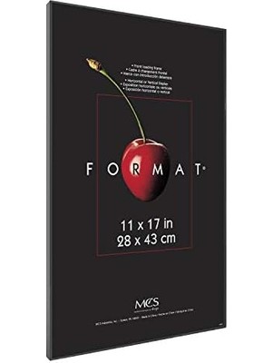 Mcs 11, 43 cm Format Çerçeve, Siyah, Plastik, Siyah, 28.447999999999997 x 1.524 x 43.687999999999995 cm