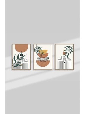 3 Parça Çerçeve Görünümlü Mdf Tablo Seti - ARTSYCLLCT33-3348