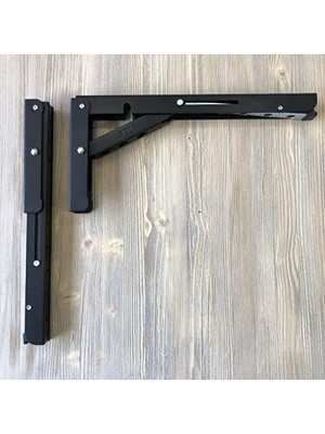 Hırdavat Mandallı Katlanabilir Masa Konsolu 1 Çift Siyah 40CM