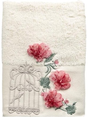 Çeyiz Diyarı Anka Mutfak Havlusu Krem