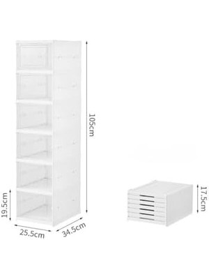 6 Raflı Çok Amaçlı Katlanabilir Dolap, ve Raf