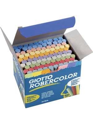 Robercolor Tebeşir, 100&APOS;LÜ Kutu, Karışık Renkler