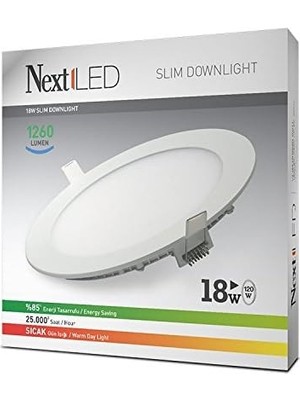 18W-SLY Gün Işığı LED Slim Ampul
