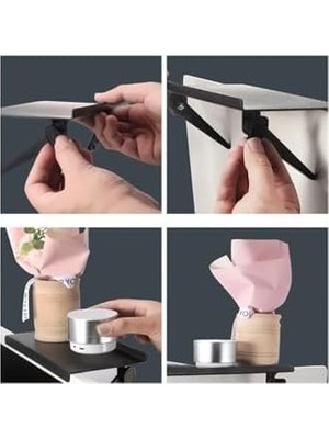 30X12 cm Katlanabilir Katlanabilir Televizyon Tv Standı Ayarlanabilir Ekran Üstü Raf Portatif Eşya