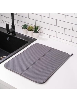 Mutfak Tezgahı Için Bulaşık Kurutma Paspasları, Çeşitli Amaçlar Için Süper Emici Mikrofiber Bulaşık Süzgeci, Şık ve Etkili, Hızlı Kuruyan Bulaşık Matı, 43 cm x 35 Cm, Anhracite