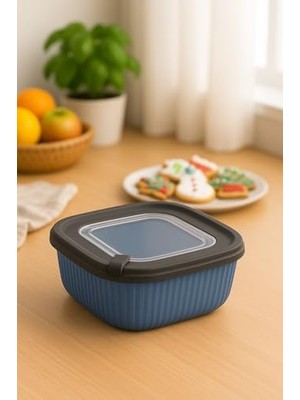 600 ml Renkli Plastik Saklama Kabı | Vakum Kapaklı Sızdırmaz Gıda Saklama Kutusu | Mikrodalga ve Bulaşık Makinesi Uyumlu | Tekli Ürün