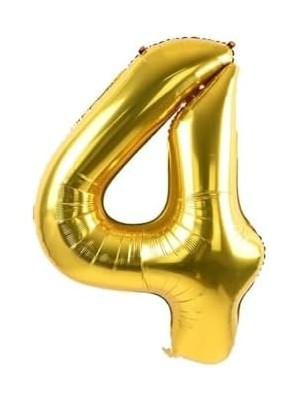 5dm 4 Rakam Folyo Renk Balon Küçük 35 cm
