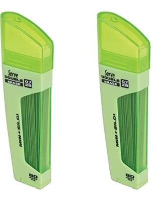 Dble Mek Kur Klm Ucu-Slg 05MM Elma Yesılı 2lı Set