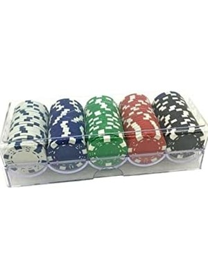 Saklama Çantalı Poker Para Taşları 100&APOS;LÜ Poker Fişi Profesyonel
