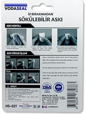 Beyaz 5li Iz Bırakmayan Askı