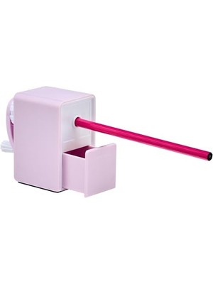 Kalemtıraş, Kollu Masa Tipi, Plastik, Pembe