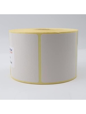 Hazır Al Hızlı Al Kuşe Etiket 65MM x 60MM Ruloda 800 Adet 40MM Çapında Baskısız Barkod Yazıcı Etiketi
