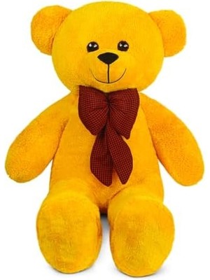 100 cm Dev Pelüş,papyonlu Ayı,peluş,yumuşak ve Sevimli Büyük Boy,sarılmalık Ayı,papyonlu Ayıcık,sevgiliye Hediye Ayıcık (Sarı)