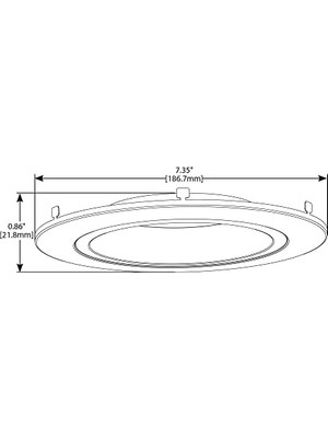 Rl 12,7 cm ve 15,24 cm  Bronz Gömme Aydınlatma Retrofit Değiştirilebilir Halkası