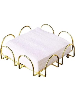 Altın Kaplama Paslanmaz Peçetelik, Çok Renkli, Medium