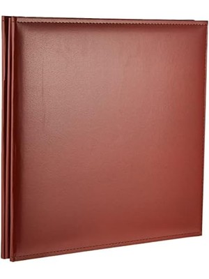 30CM By 30CM Snapload Sewn Leatherette Cover Memory Book, Brown