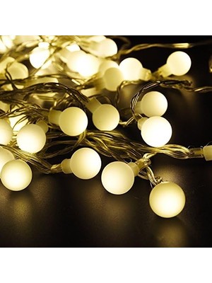 Sna Top LED Işık 5 Metre Boncuk LED Sabit Yanan Dekoratif LED Işık Gün Işığı