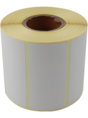 Hazır Al Hızlı Al Eko Termal Etiket 80MM x 40MM Ruloda 1000 Adet 40MM Çapında Direk Termal Transfer Etiketi, Beyaz