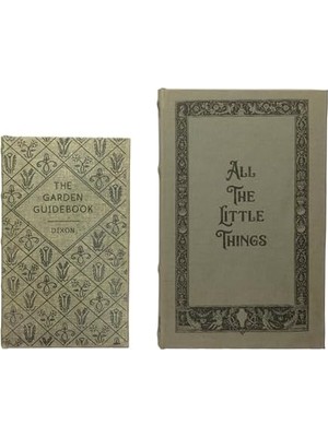 Co-Op Mdf ve Kanvas Kitap, 2'li Set All The Things Saklama Kutusu, Doğal, 2