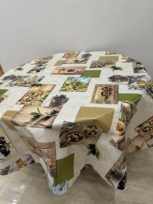 Astarlı Masa Örtüsü Yuvarlak 140 cm Çapında