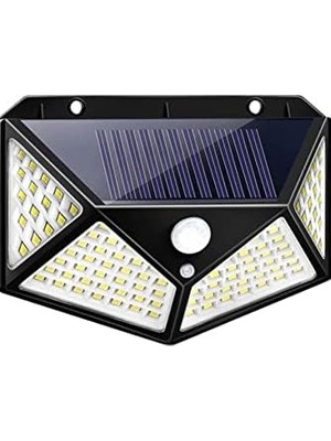 Güneş Enerjili Bahçe Lambası 100 LED Bahçe Aplik Solar Bahçe Lambası 1410