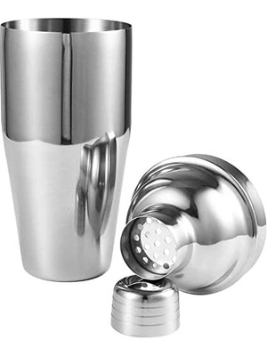 Çelik Kokteyl Shaker - Meyve Suyu Shaker - Kokteyl Karıştırıcı, 500 ml 2li Paket
